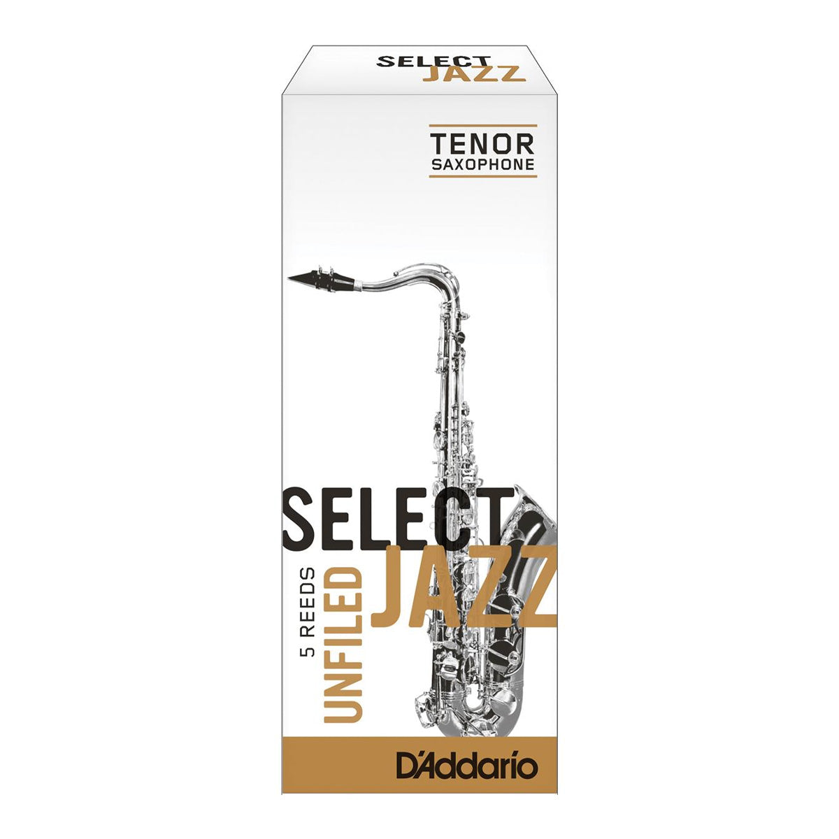 D'Addario RRS05TSX3MUF Select Jazz Tenor Sax 3 Medium Unfiled Reed - Per Reed