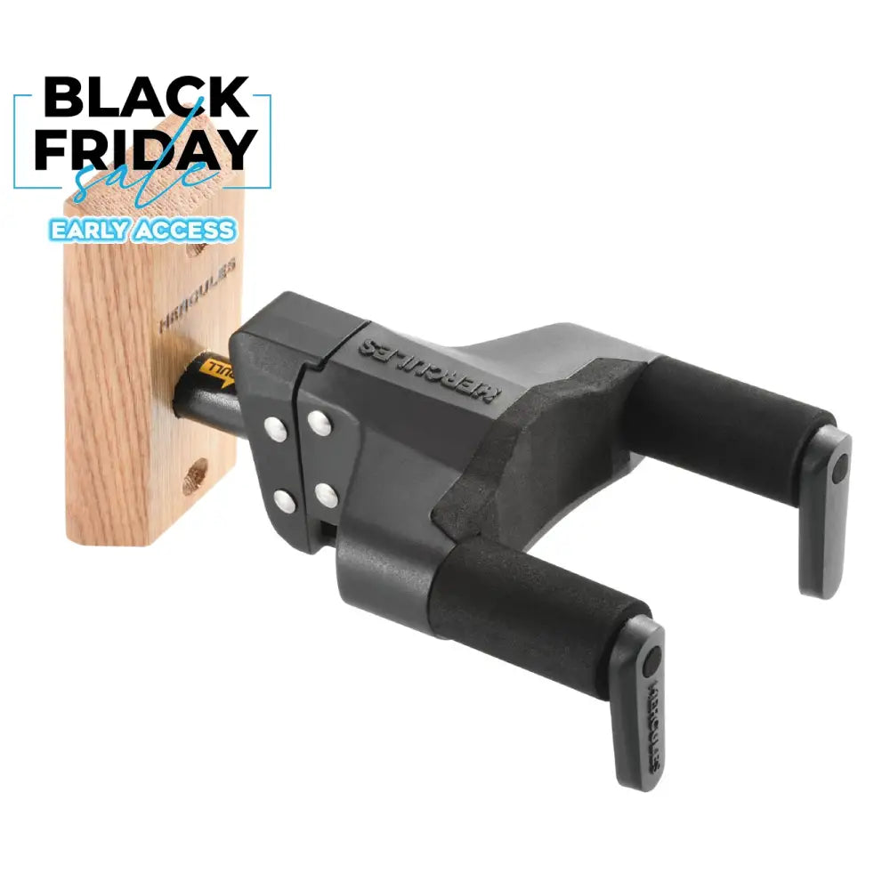 Hercules GSP38WB PLUS Guitar Wall Hanger - Wood base Wall Hangers