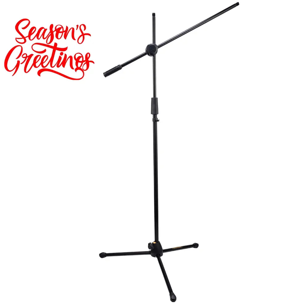 Hercules MS434B Stage Series Quick Turn Tripod Microphone Stand w/ 2-Way Boom Tripod Boom Stands