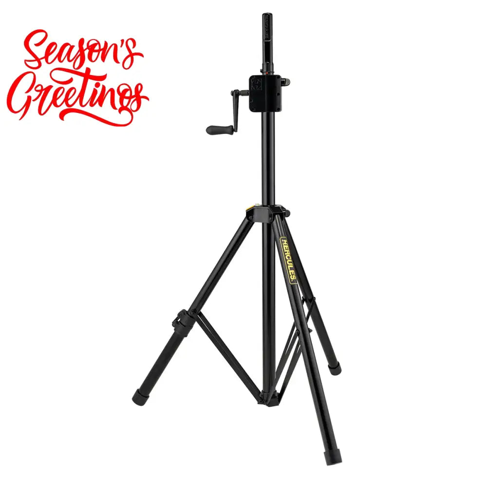 Hercules Stands SS710B PLUS Gear Up Speaker Stand with Leveling Leg Speaker Stands