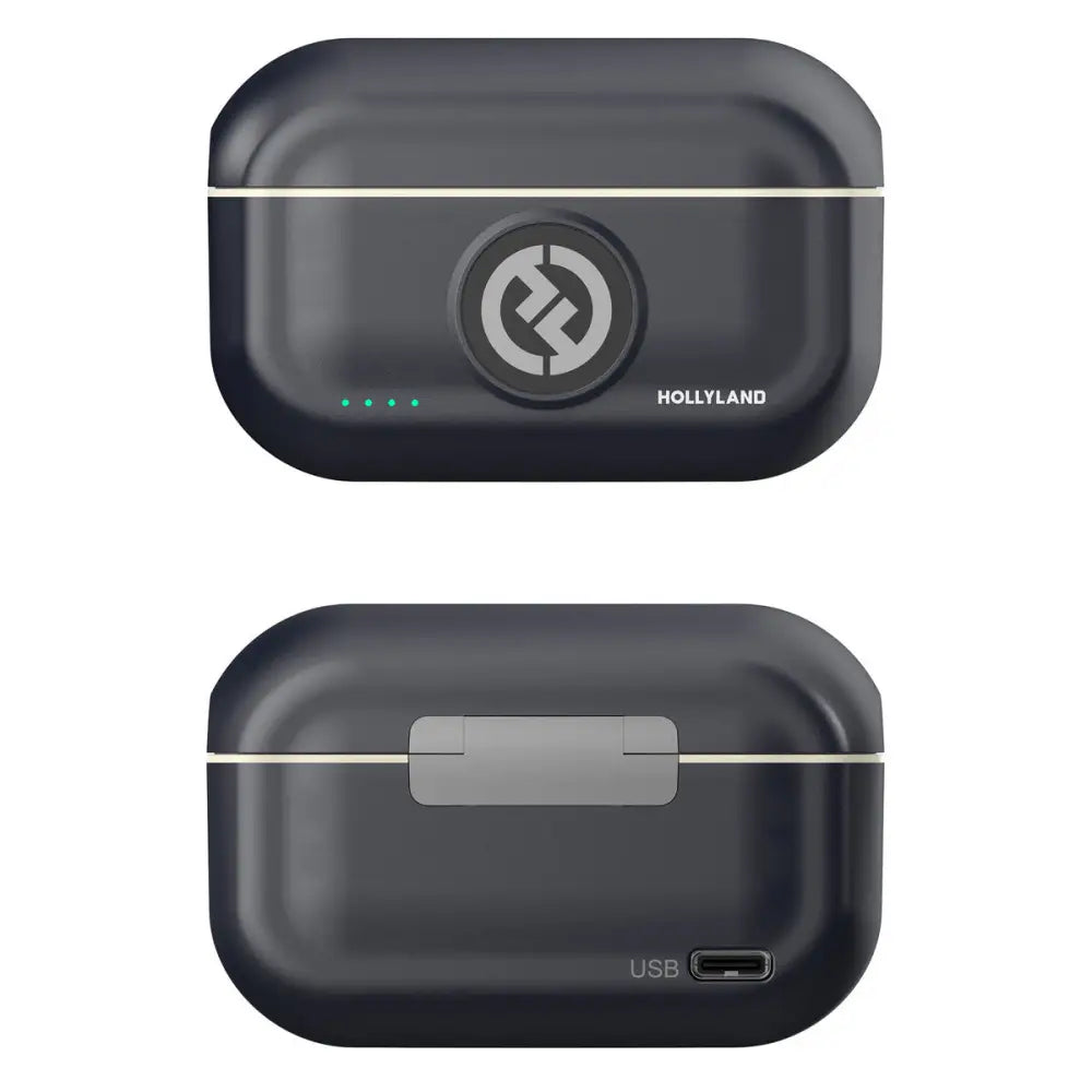 Hollyland LARK M2 DUO Wireless Lavalier Microphone with Lightning Plug - Shine Charcoal Lapel Systems