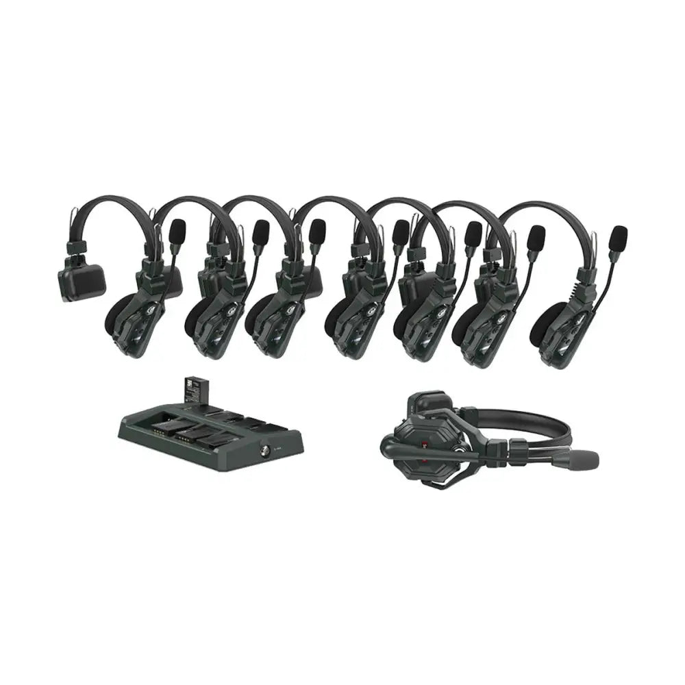 Hollyland Solidcom C1-8S Full-Duplex Wireless DECT Intercom System with 8 Headsets Com Systems