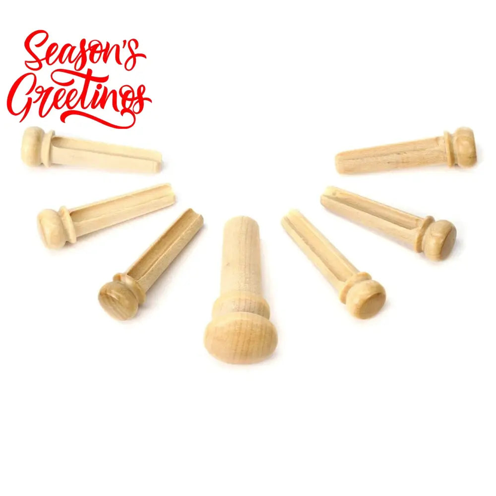 Planetwaves PWPS6 7 Boxwood Bridge + 1 Boxwood End Pin Guitar Hardware