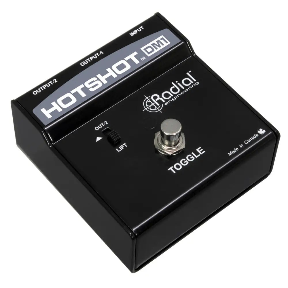 Radial HotShot DM-1 Dynamic Microphone Switcher With A Momentary Toggle Footswitch Microphone Switcher