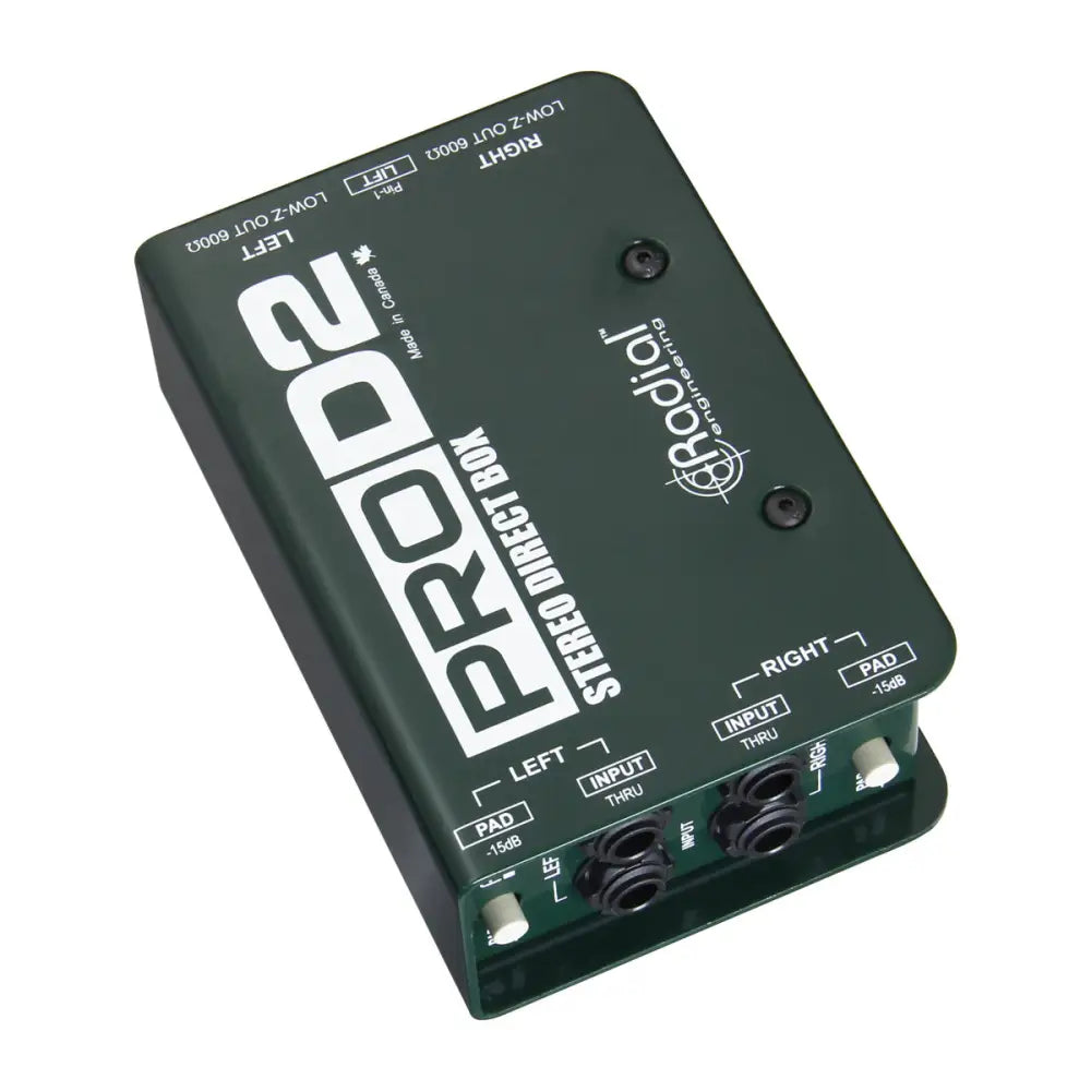 Radial ProD2 Stereo Passive DI Box Passive DI