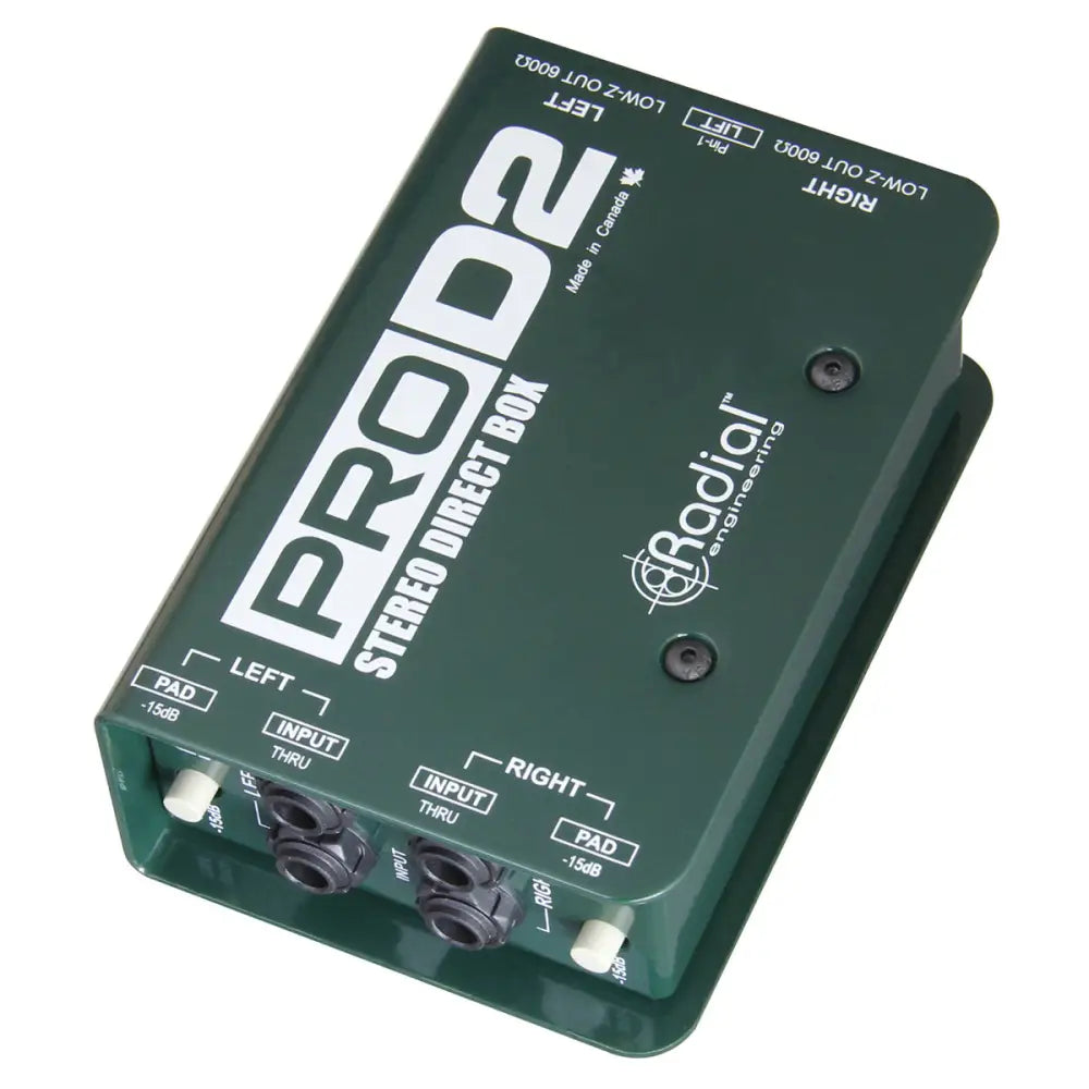 Radial ProD2 Stereo Passive DI Box Passive DI