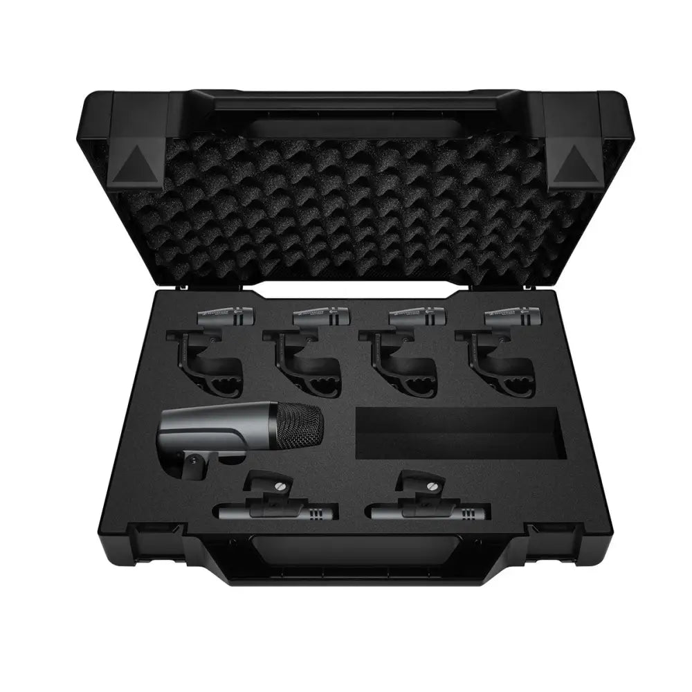 Sennheiser E 600 Series Drum Case Bundle With 1x E 602-II 4x E 604 2x E 614 Drum & Percussion Microphones