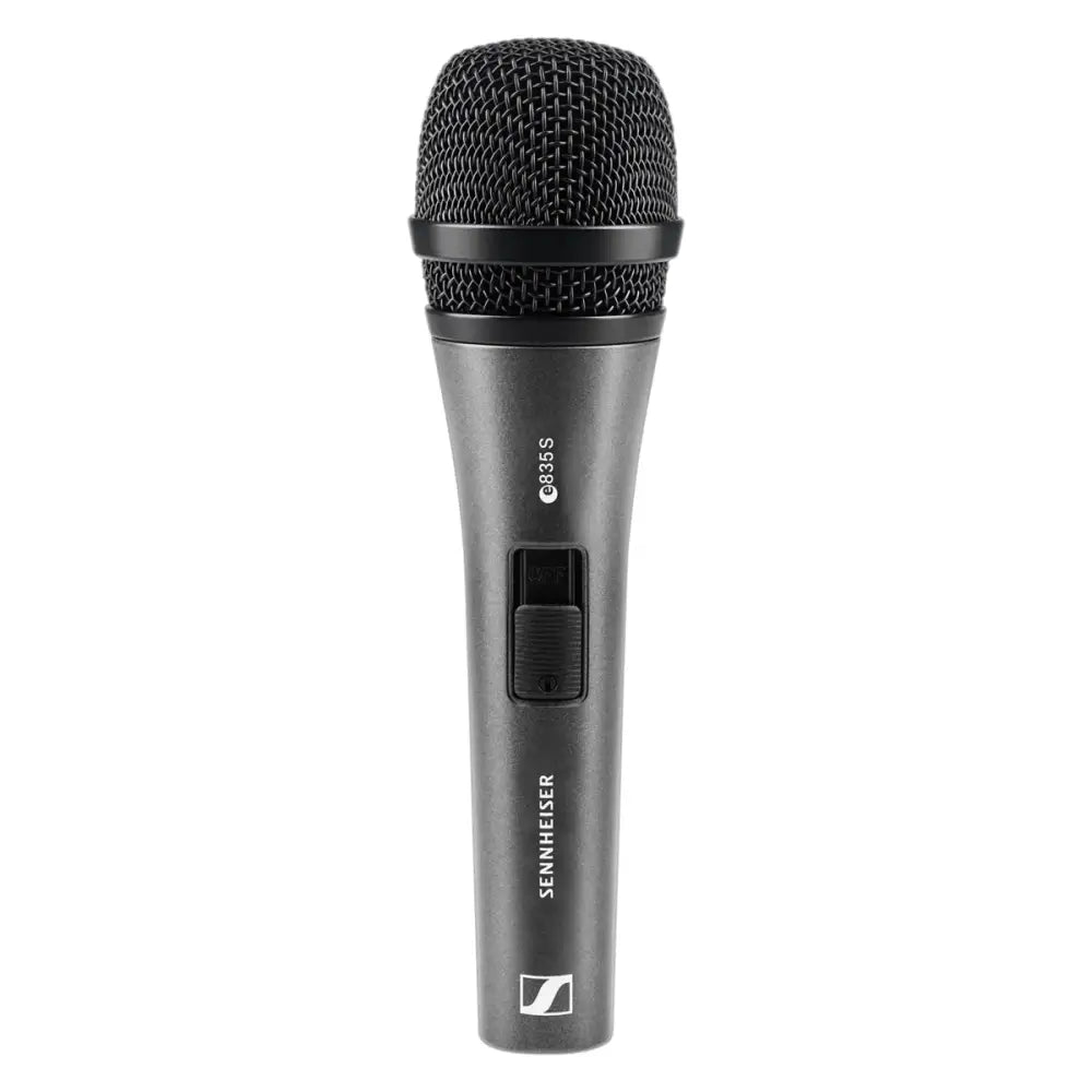 Sennheiser microphone on a white background
