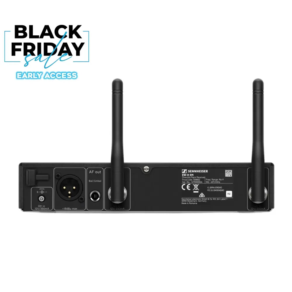 Sennheiser EW-D EM RF Receiver (606.2-662MHz) Wireless Receivers