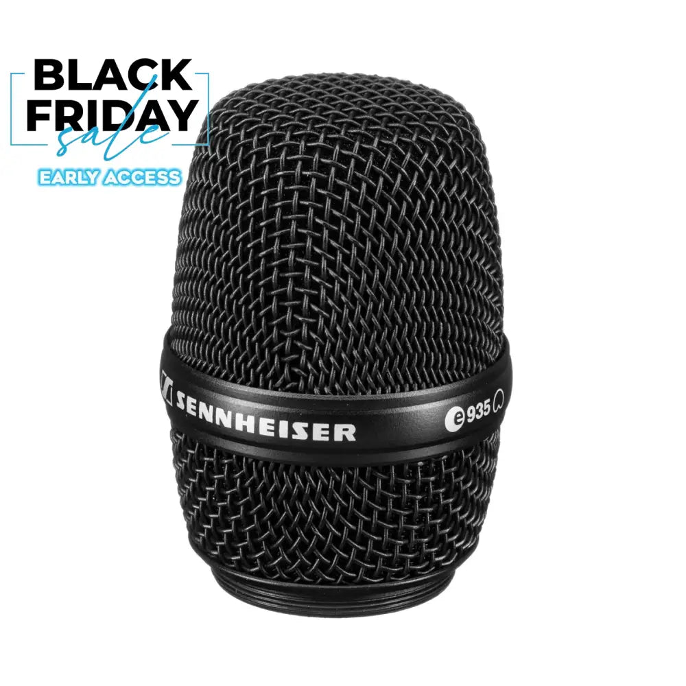 Sennheiser MMD 935-1 BK Dynamic Cardioid Microphone Capsule Black Replacement Grills & Capsules
