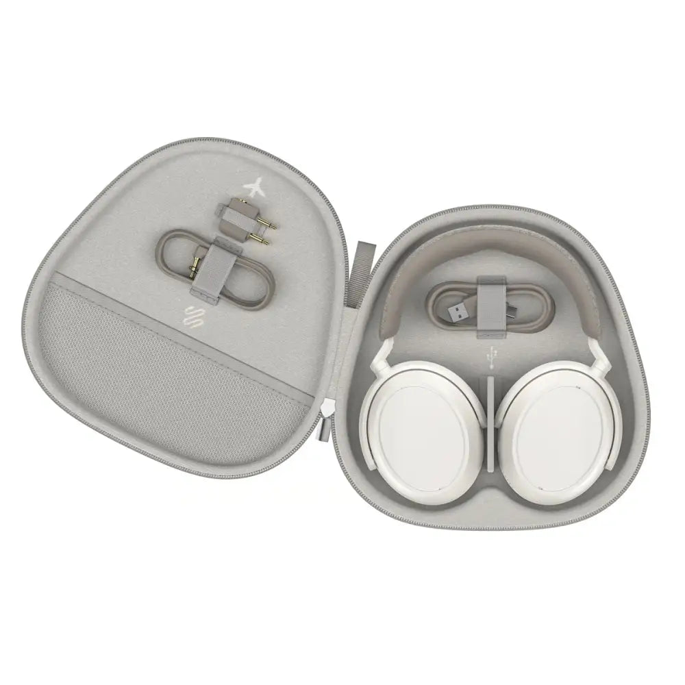 Sennheiser MOMENTUM 4 Noise-Cancelling Wireless Over-Ear Headphones - White Wireless/Bluetooth Earphones