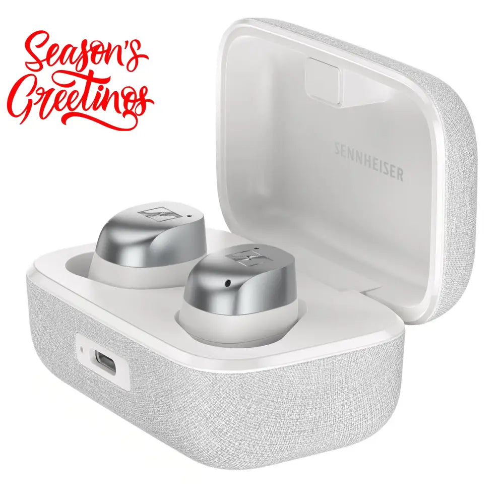 Sennheiser MOMENTUM True Wireless 4 Noise-Canceling Earbuds - White Silver Wireless Earbuds