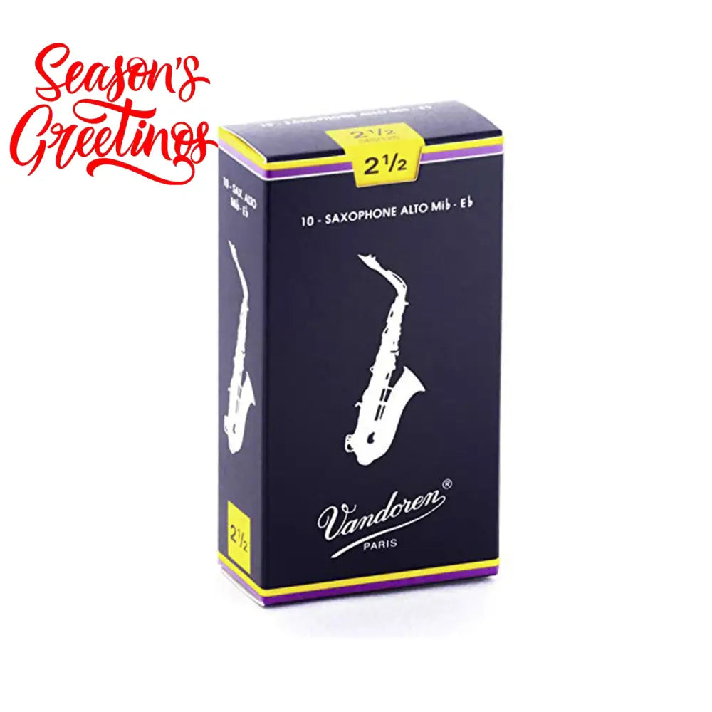Vandoren Alto Saxophone Reeds 2.5 - Per Each Reed Saxophone Reeds