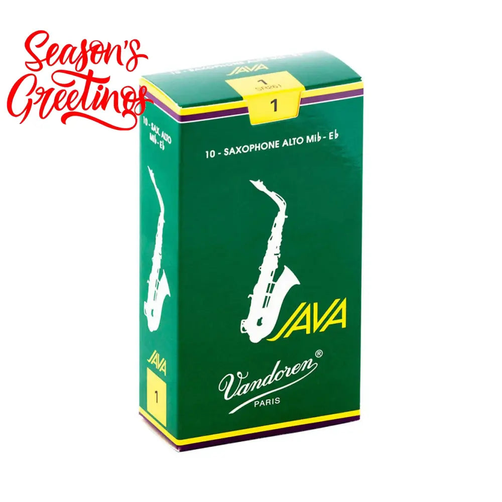 Vandoren Java Alto Sax Reeds 1 - Per Box of 10 Saxophone Reeds