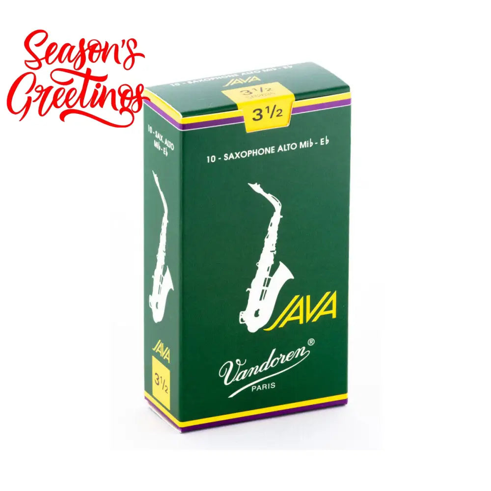 Vandoren Java Alto Sax Reeds 3.5 Per Each Reed Saxophone Reeds