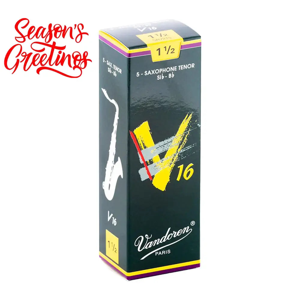 Vandoren Tenor Sax V16 Reeds 1.5 - Per Box of 5 Saxophone Reeds