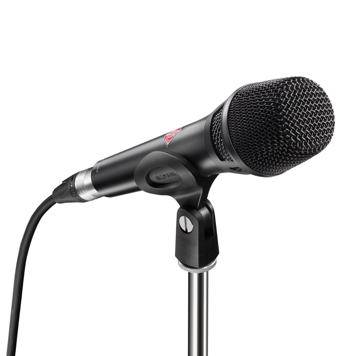 Neumann KMS 104 PLUS BK Vocalist Microphone, Cardioid, Black, Condenser Microphone Capsule, SG 105