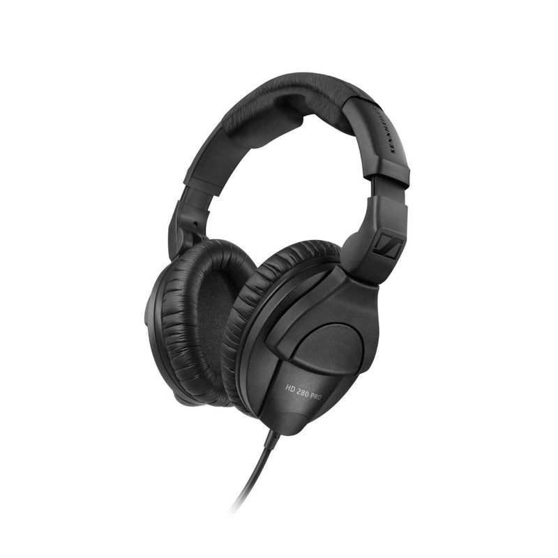 Sennheiser HD 280 PRO Headphones, Circumaral, 1m/3m Coiled Cable, 3.5mm Jack Plug, Black