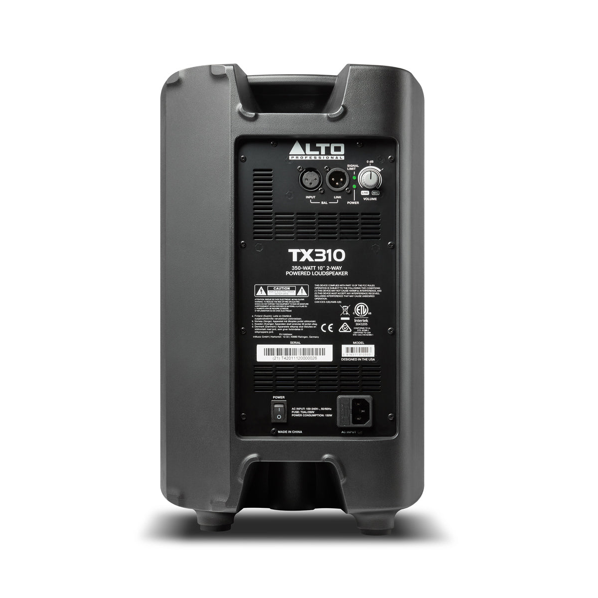 Alto TX310 350-Watt 10-Inch 2-Way Powered Loudspeaker