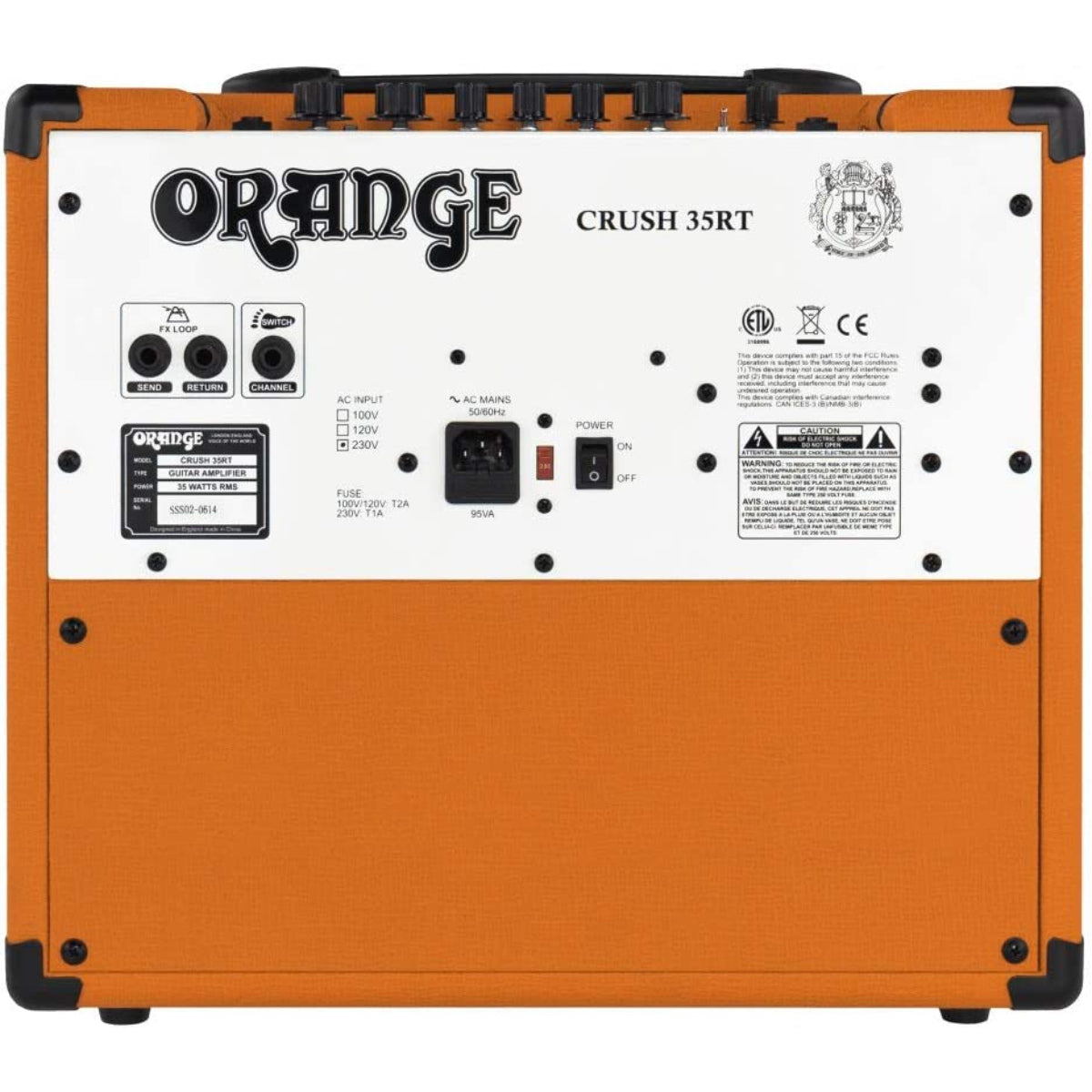 Orange Crush 35w Guitar Amp Combo W/Reve