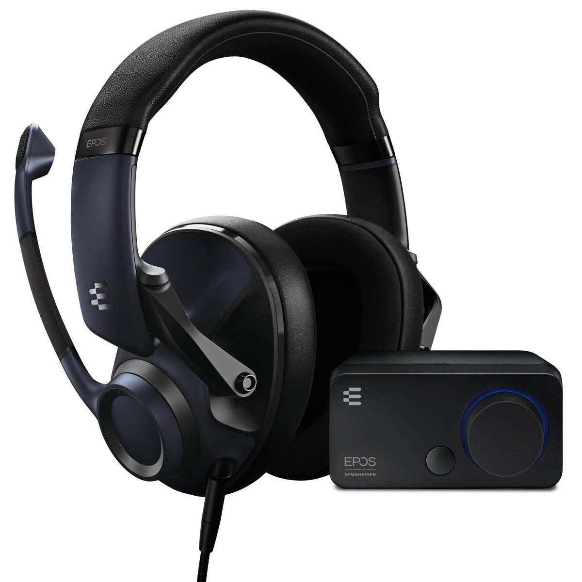 EPOS H6PRO Audio Bundle - Closed Acoustic Wired Gaming Headset with External Sound Card