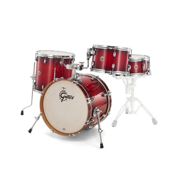 Gretsch Drums CT1J484GCB Catalina Club Jazz Shell Pack 4-Pc W/18" Kick - Gloss Crimson Burst