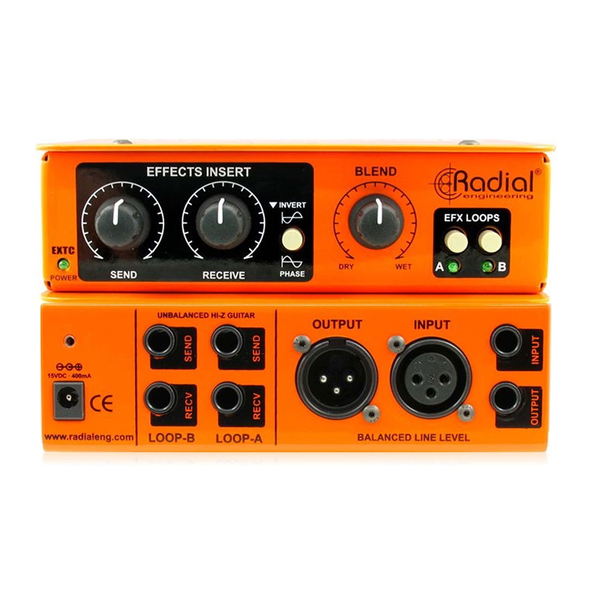 Radial EXTC-SA Guitar pedal send & receive interface for recording systems