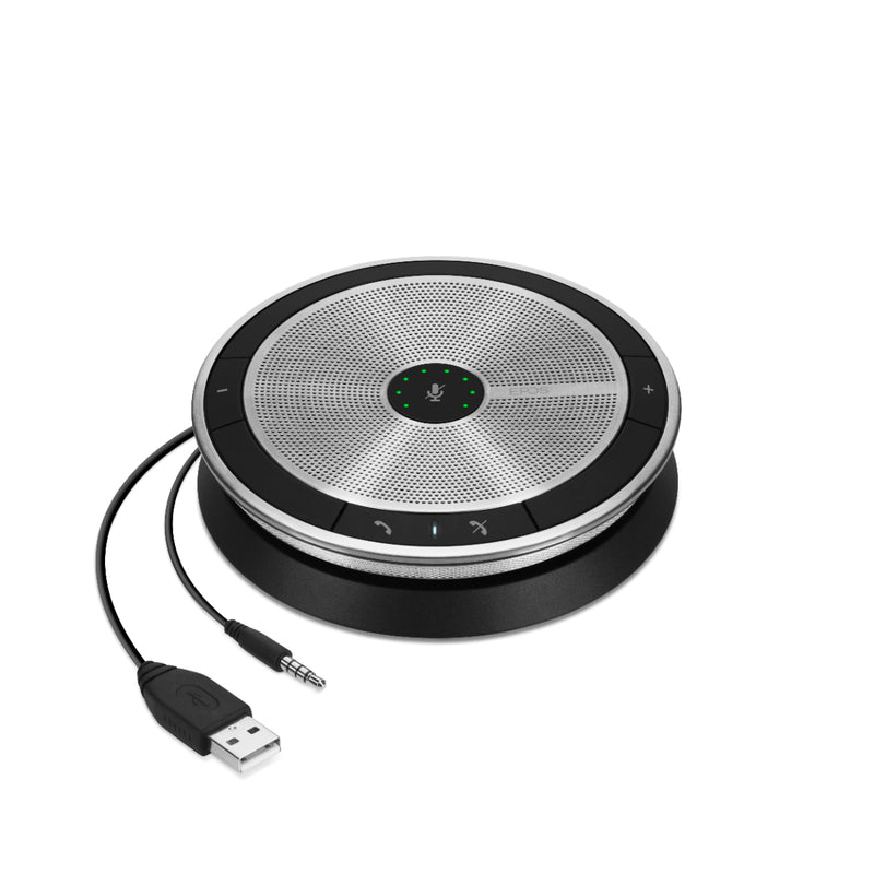 EPOS EXPAND SP 20 Portable Speakerphone, Black-Silver, USB or 3.5mm Jack Connection