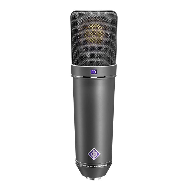 Neumann U 87 Ai-MT Black Large Diaphragm Cardioid Microphone, Omni, Figure-8, Wooden Box
