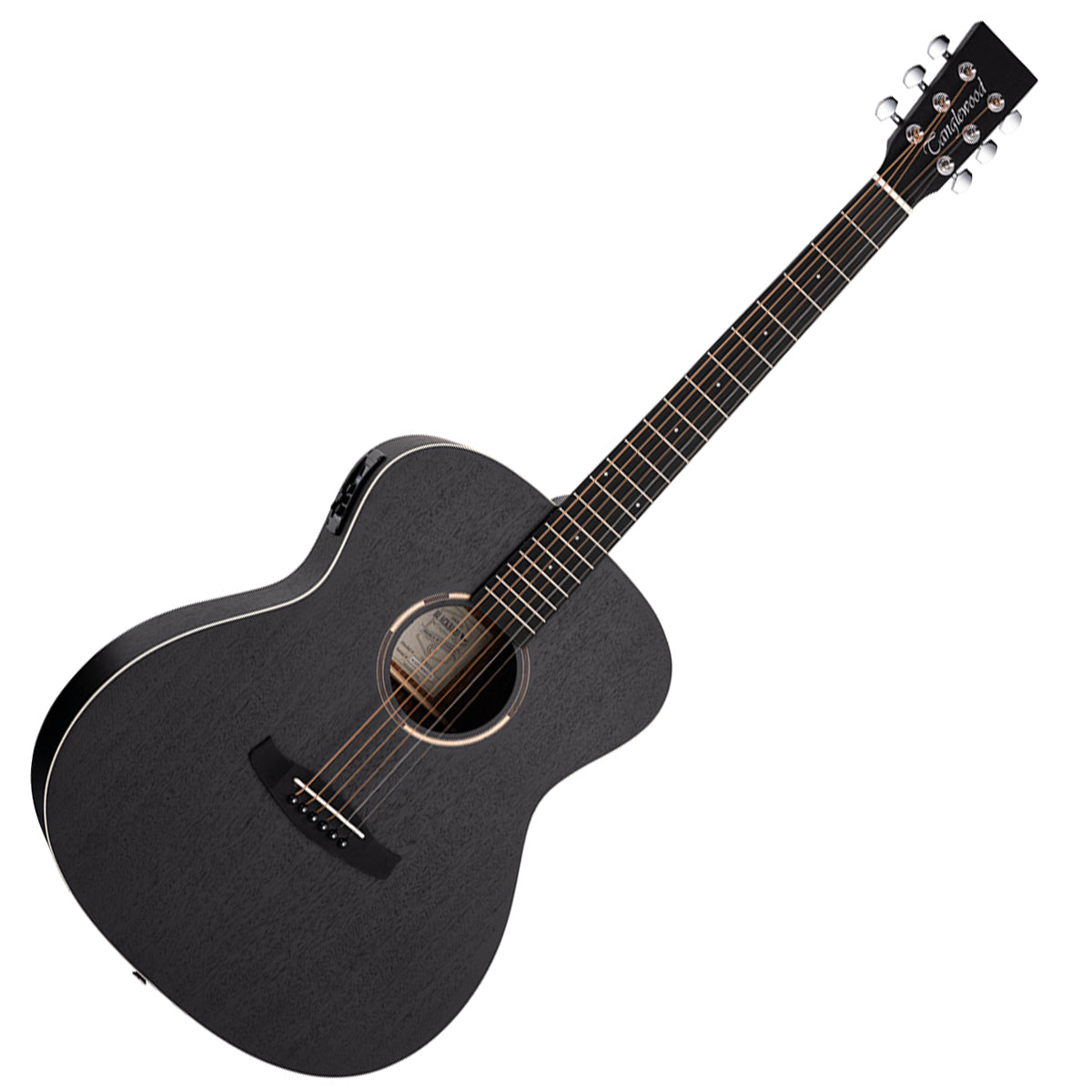 Tanglewood TWBBOE Blackbird Super Folk Smokestack Black Satin All Maho