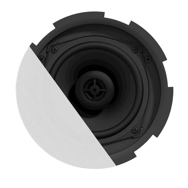 Audac CIRA530D/W QuickFit 2-way 5 1/4inch ceiling speaker with TwistFix grill White version 16 ohm