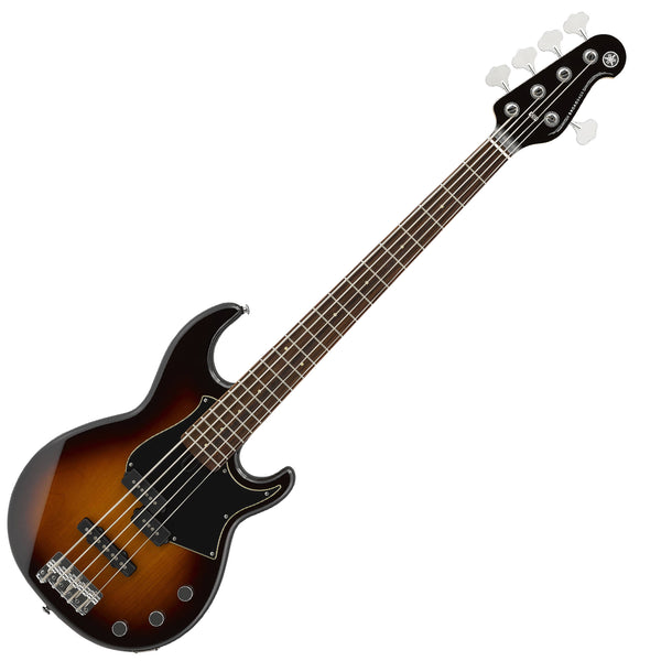 Yamaha BB 435 Electric 5-String Bass Guitar - Tobacco Brown Sunburst