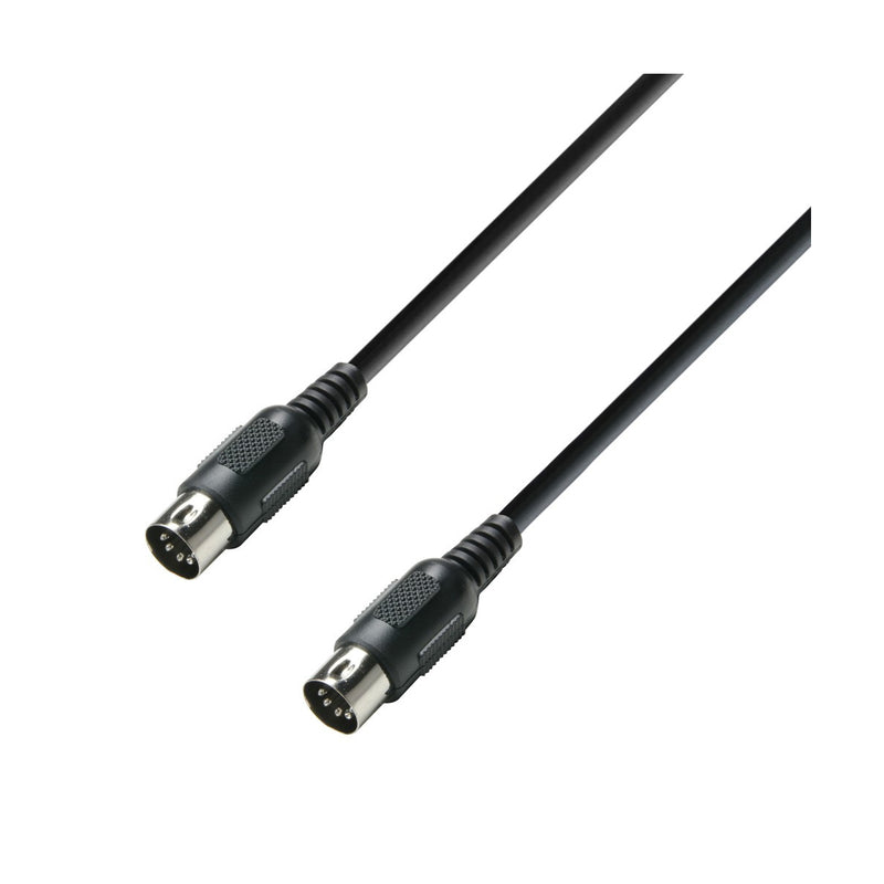 Adam Hall Cables K3mIDI 0075 BLK - MIDI Cable 0.75m black