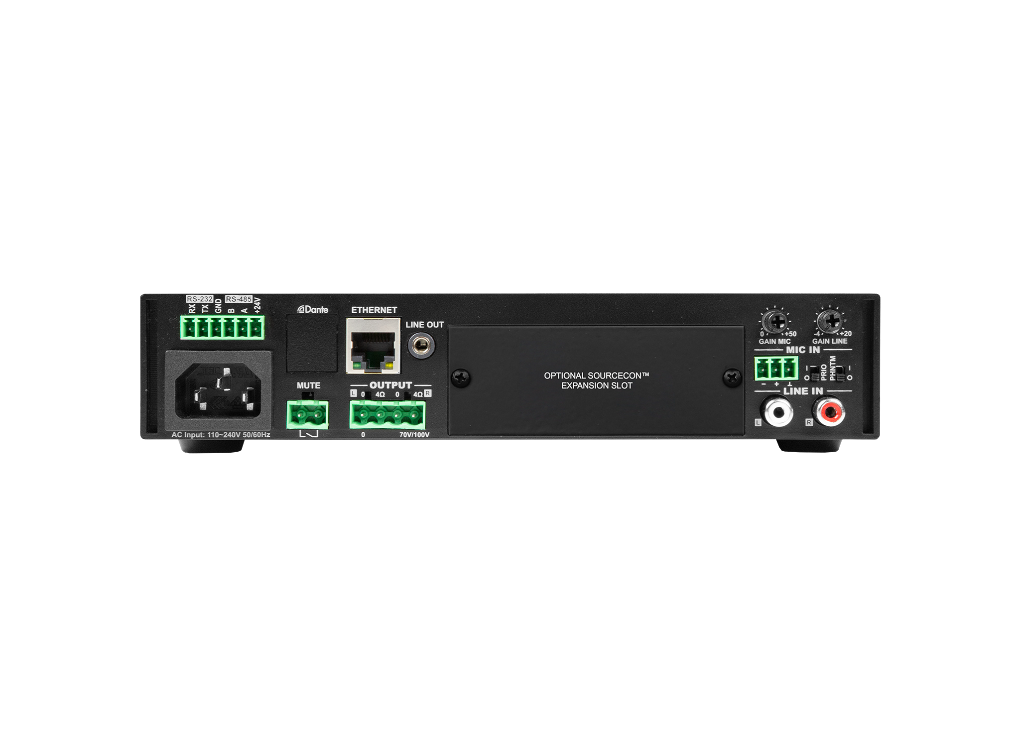 Audac MFA216 All-in-one audio solution Amplifier - 2 x 80W @ 4 Ohm - 160W @ 70/100V