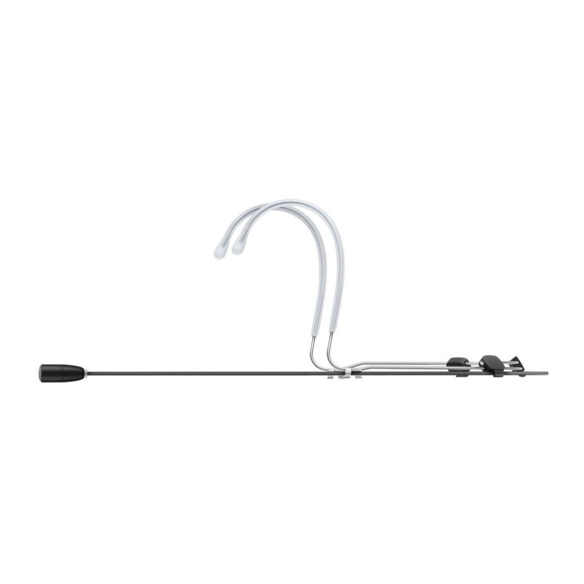 A Sennheiser HSP Essential Omni-Black 3-Pin, Neckmount Microphone with a flexible, ergonomic neckband design and a patented umbrella diaphragm.