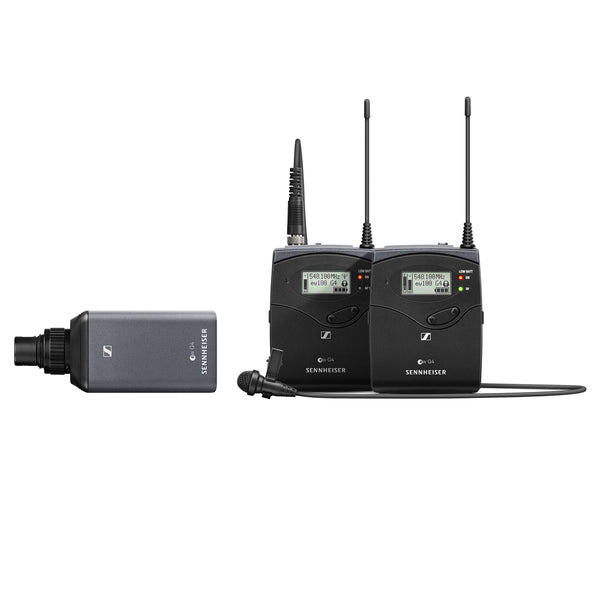 Sennheiser EW 100 ENG G4-B Wireless Camera Lavalier ME 2 + Plug-on Transmitter System
