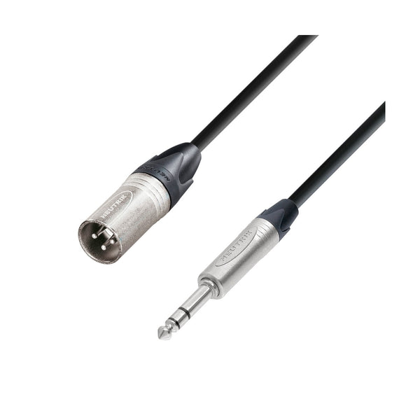 Adam Hall Cables K5 BMV 1000 - Microphone Cable Neutrik XLR M to 6.3mm Jack stereo 10m