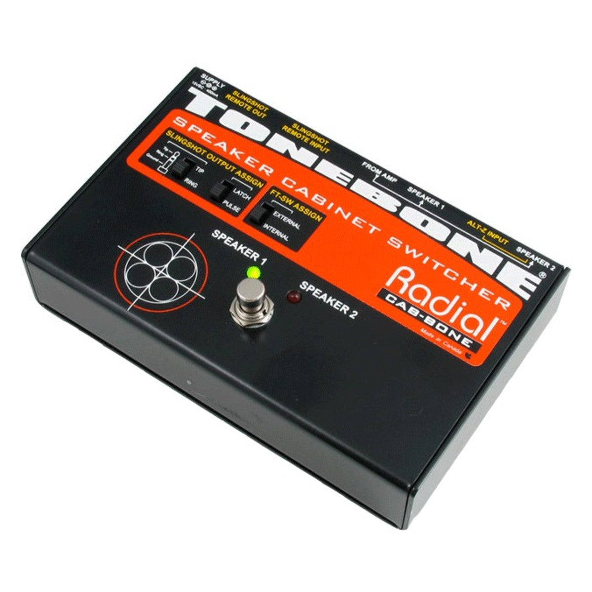 Radial Tonebone Cabbone Speaker cabinet switcher for 100W amp, Slingshot remote input and out