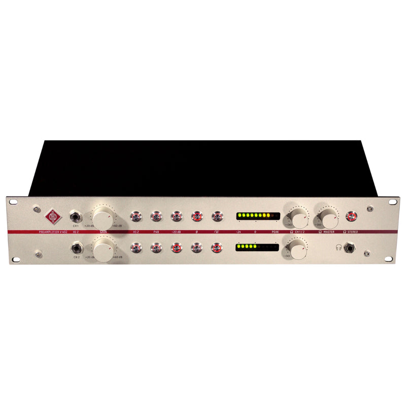 Neumann V 402 Dual Channel Microphone Preamplifier, Nickel