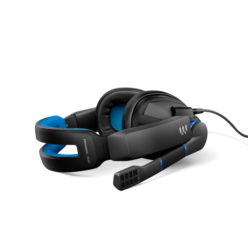 EPOS GSP300 Closed Acoustic Gaming Headset - Black-Blue