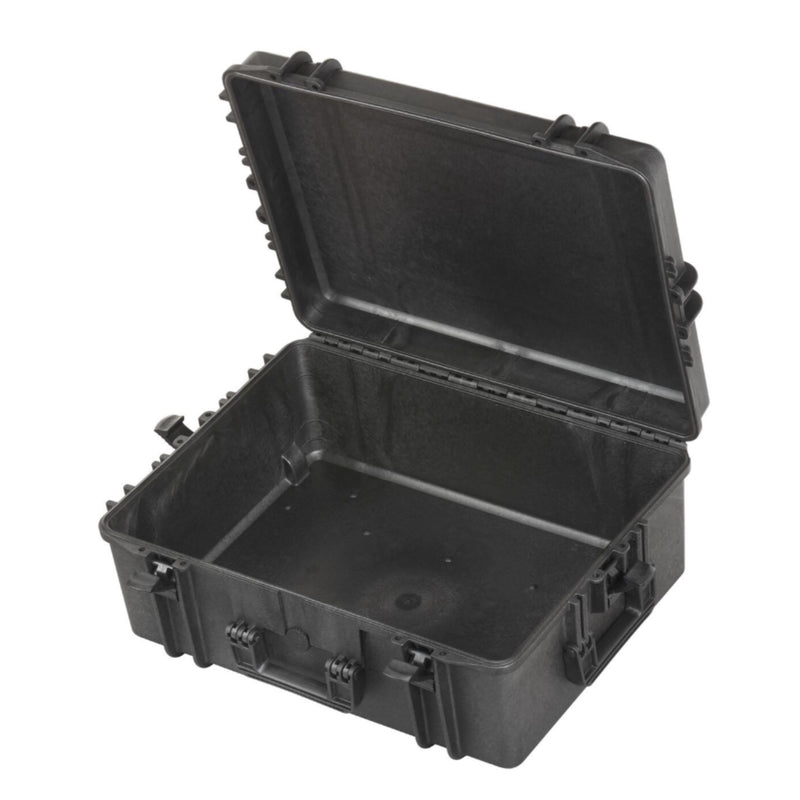 SP PRO 620H250 Black TR Case w/o Ext. Handle, Empty w/ Convoluted Foam in Lid, ID: L620xW460xH250mm