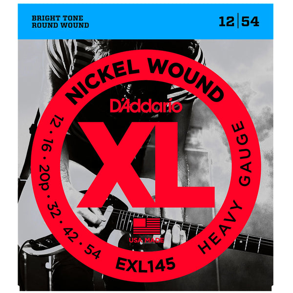 D'Addario EXL145 Nickel Round Wound Heavy Electric Guitar Strings 012-054