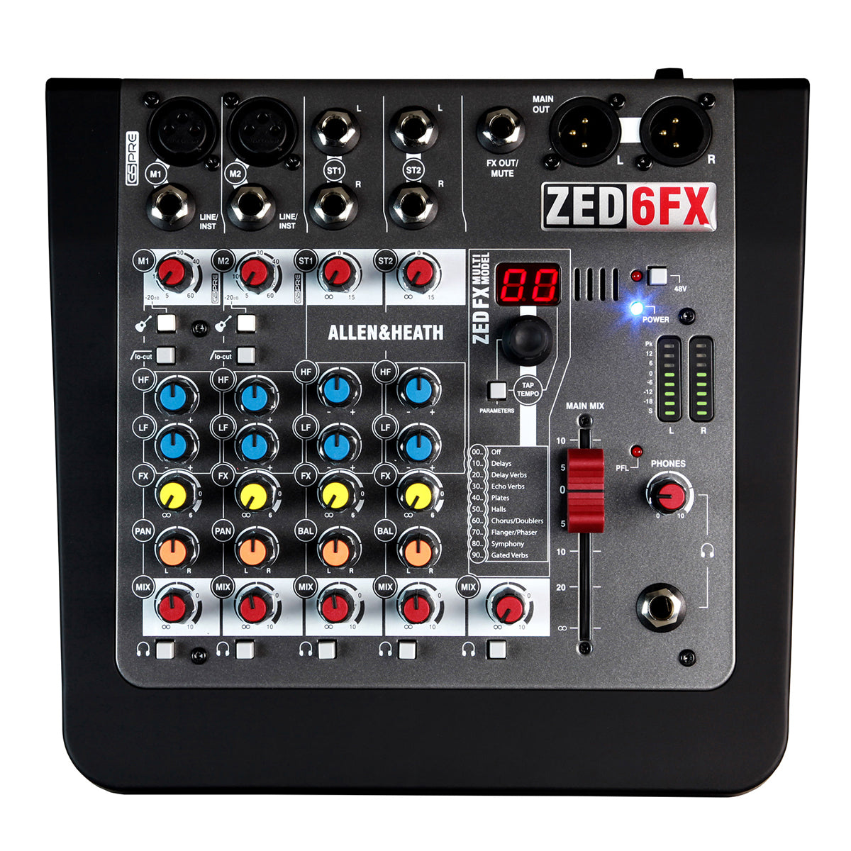 Allen & Heath ZED 6FX 4-Channel Mixer with Effects