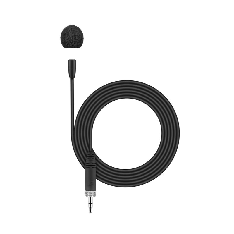 Sennheiser MKE Essential Omni-Black, Lavalier Microphone, Omni-directional, Black, 1.6m Cable, 3.5mm