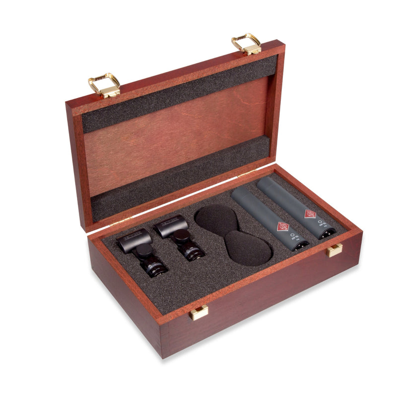 Neumann KM 183-MT Stereo Set Black Miniature Microphone Set, Omni, SG 21 Stand Swivel Mount
